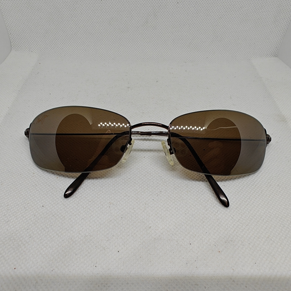 Maui Jim MJ-506-23 Paradise Titanium Copper Polarized HLC Bronze Sunglasses